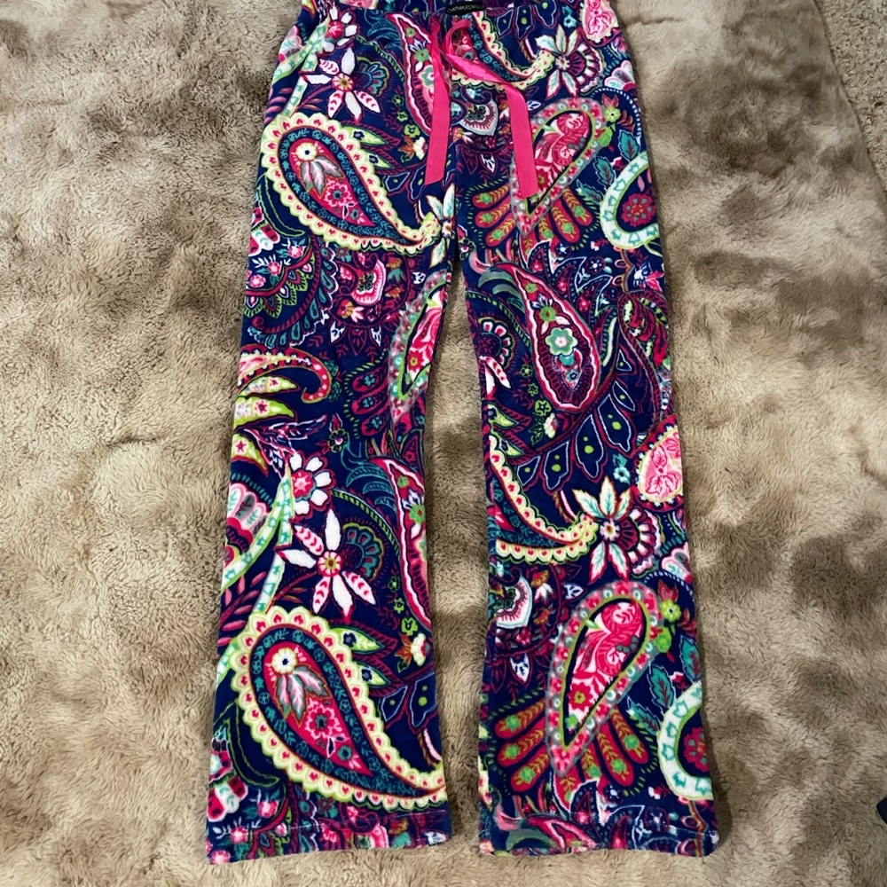 Cynthia Rowley Palazzo Pants Pink Paisley Medium